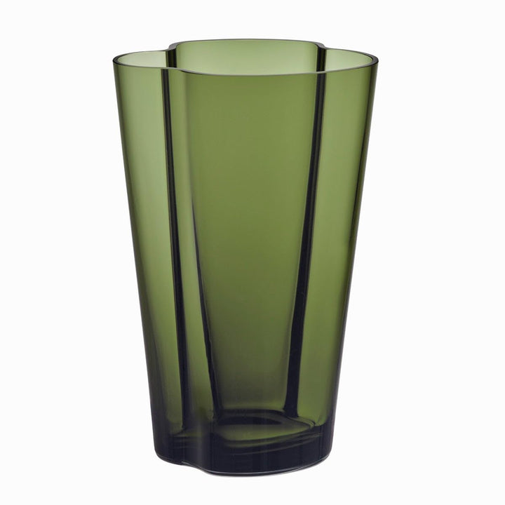 Iittala Vase Aalto 220 mm Grün aus Glas, 220 mm Grün