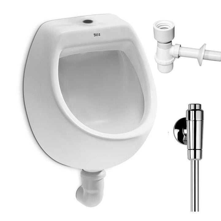 VBChome Urinal Roca Zulauf Oben Weiss Modern Hochwertig Keramik Pinkelbecken senkrecht Pissoir Mini