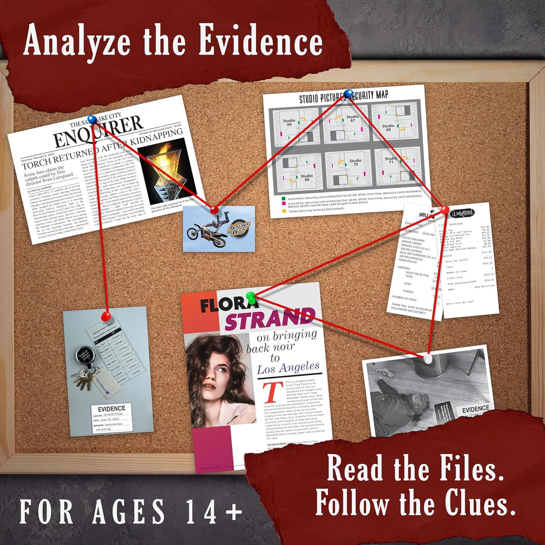 University Games Murder Mystery Party Case Files: Murder Noir für 1 oder mehr Spieler ab 14 Jahren