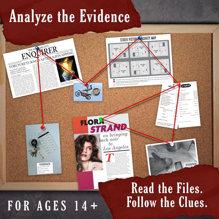 University Games Murder Mystery Party Case Files: Murder Noir für 1 oder mehr Spieler ab 14 Jahren