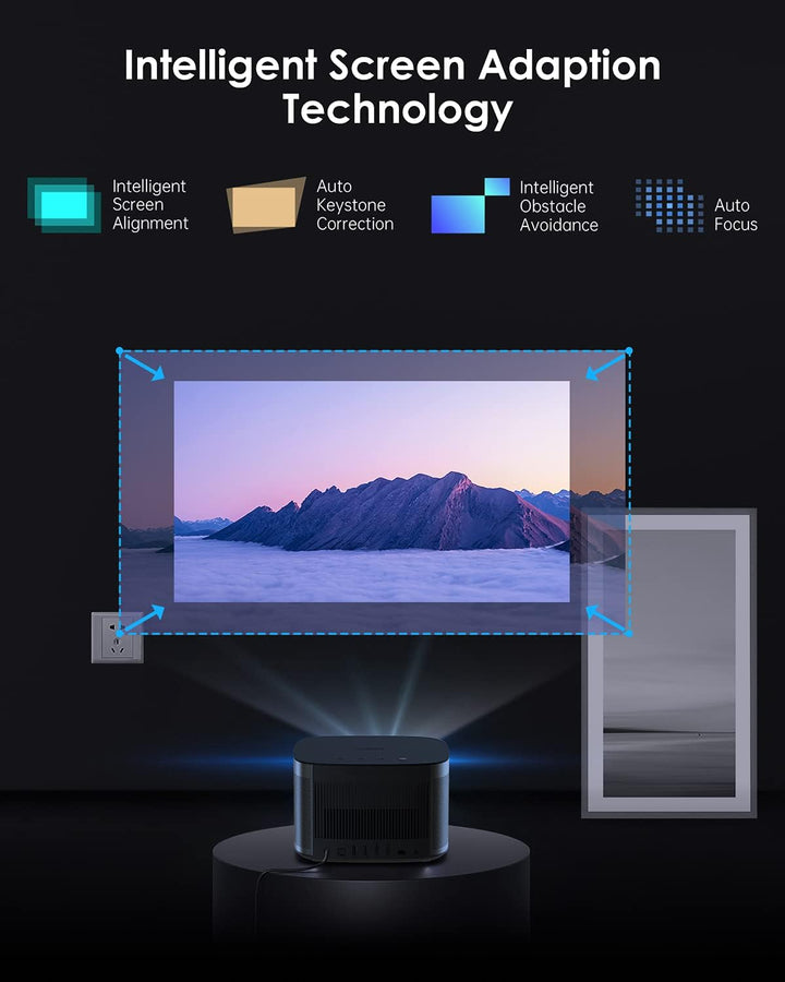 XGIMI Horizon Pro 4K Beamer Heimkino, DLP Native 4K Beamer, 2200 ANSI Lumen, 200 Zoll, Videoprojekto