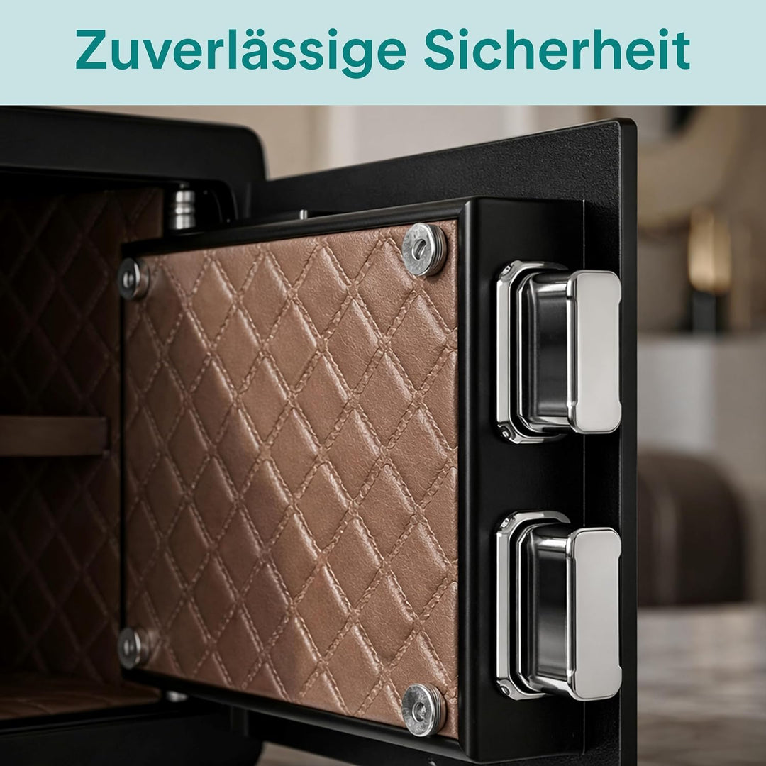 SereneLife 18L Tresor, Safe Für Zuhause Feuerfest &amp; Wasserdicht, Digitaler Heimtresor mit Zugriff pe
