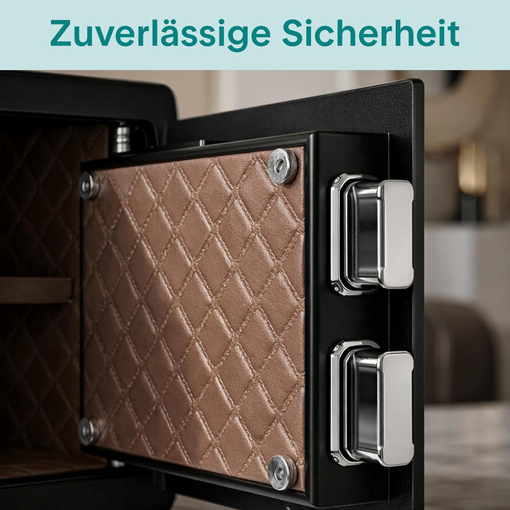 SereneLife 18L Tresor, Safe Für Zuhause Feuerfest &amp; Wasserdicht, Digitaler Heimtresor mit Zugriff pe