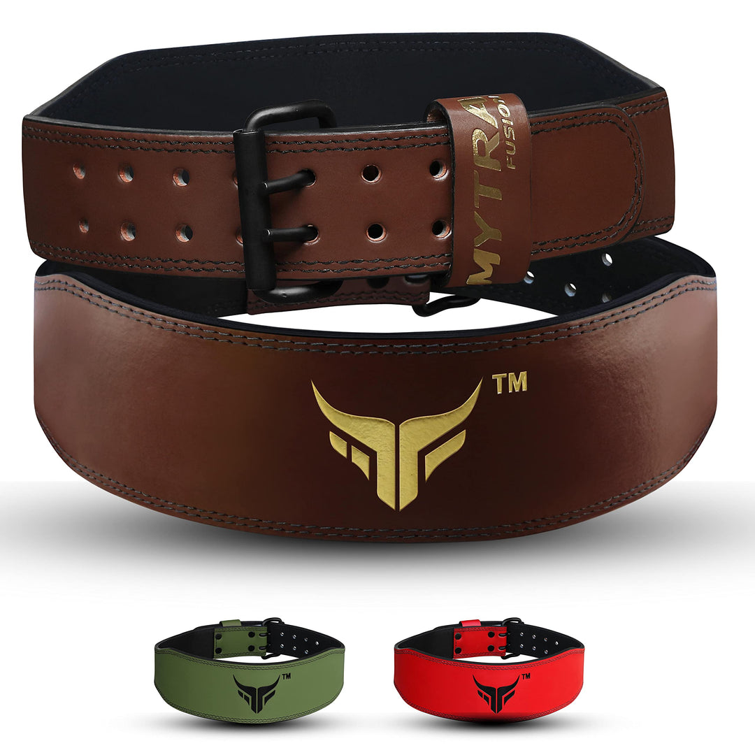 Mytra Fusion Gym Belt 4 Zoll Gewichthebergürtel Ideal für Workout, Powerlifting, Rückenstütze Frauen