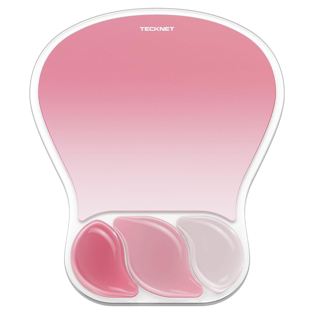 TECKNET Mauspad mit Gelkissen Foam Mousepad Ergonomisches Wasserdicht Komfort Mausmatte mit Handgele