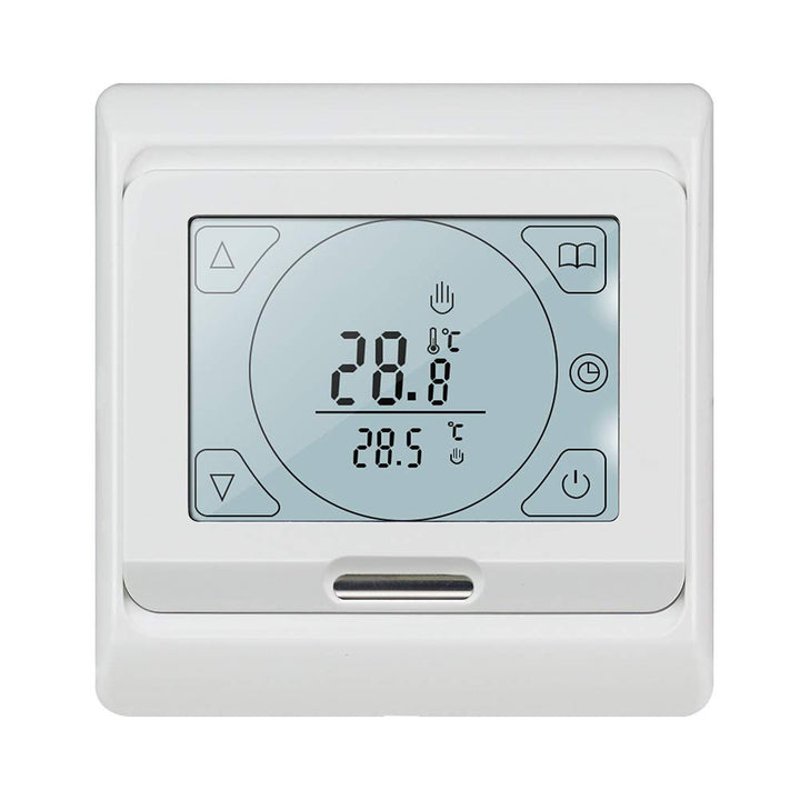 KETOTEK Thermostat Fussbodenheizung Elektrisch Programmierbar mit fühler 16A, Digitale Raumthermosta