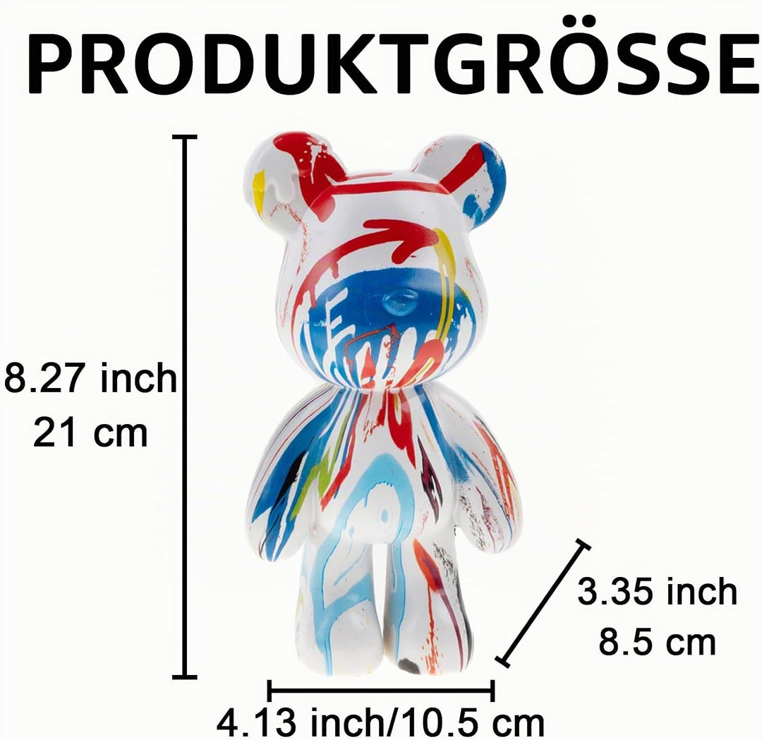 Coniuty Tierskulptur Harz Bär Statue Dekor Kunst Figur Home Ornament Dekoration für Büro, Wohnzimmer