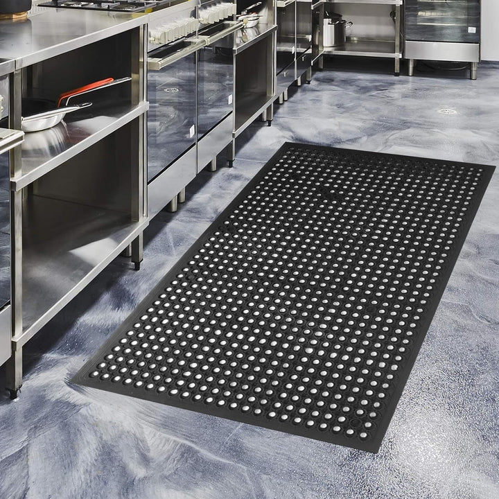 ybaymy Gummimatte Ringgummimatte 90x150cm Schmutzfangmatte Ringmatte Aussenbereich Paddock Ringmatte