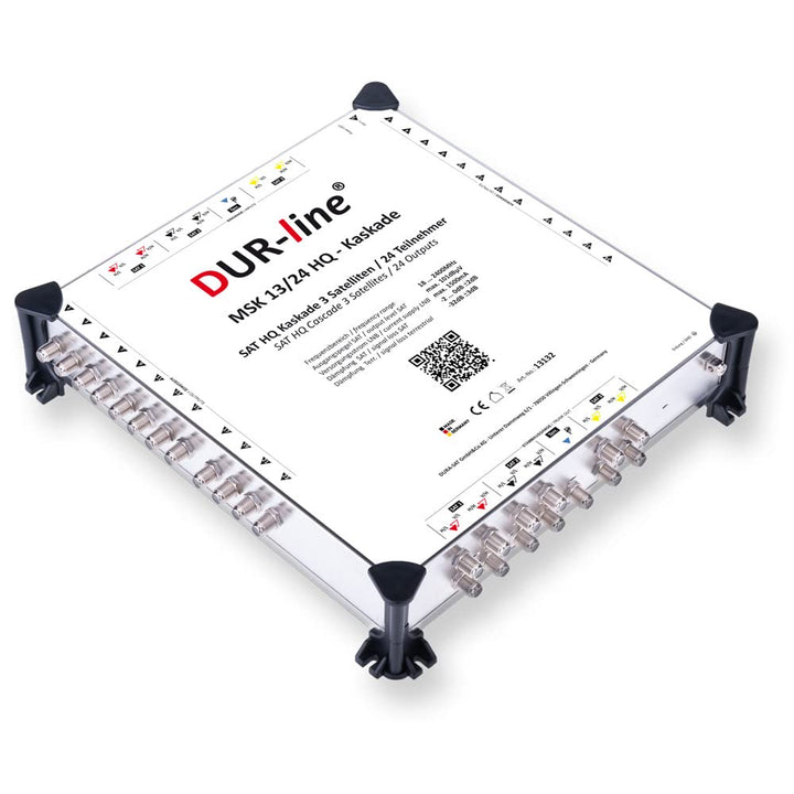 DUR-line MSK 13/24 HQ Multischalter-Kaskade - Für 3 Satelliten und 24 Teilnehmern/TV (erweiterbar) -