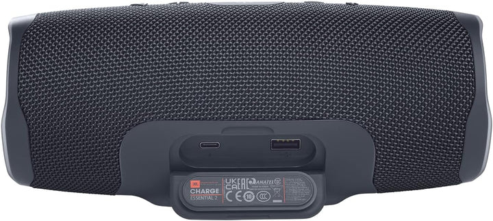 JBL Charge Essential 2 – Tragbarer wasserdichter Lautsprecher mit Powerbank in Schwarz – Wasserdicht