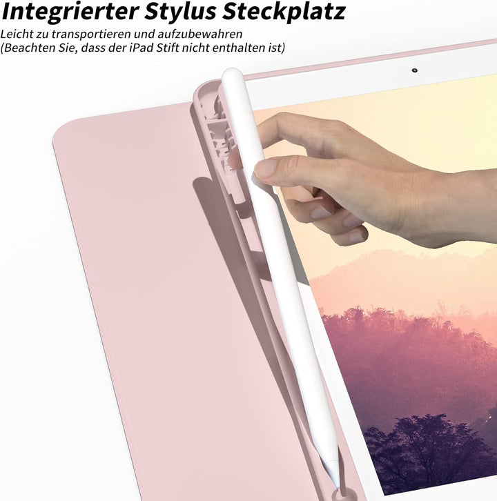 aoub Hülle mit Tastatur für iPad 9. Generation/iPad 8. Generation/iPad 7. Generation, Hülle mit Tast
