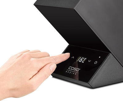 CASO WineCase One Black - Design Weinkühler für eine Flasche, Temperaturbereich von 5-18°C, für Flas