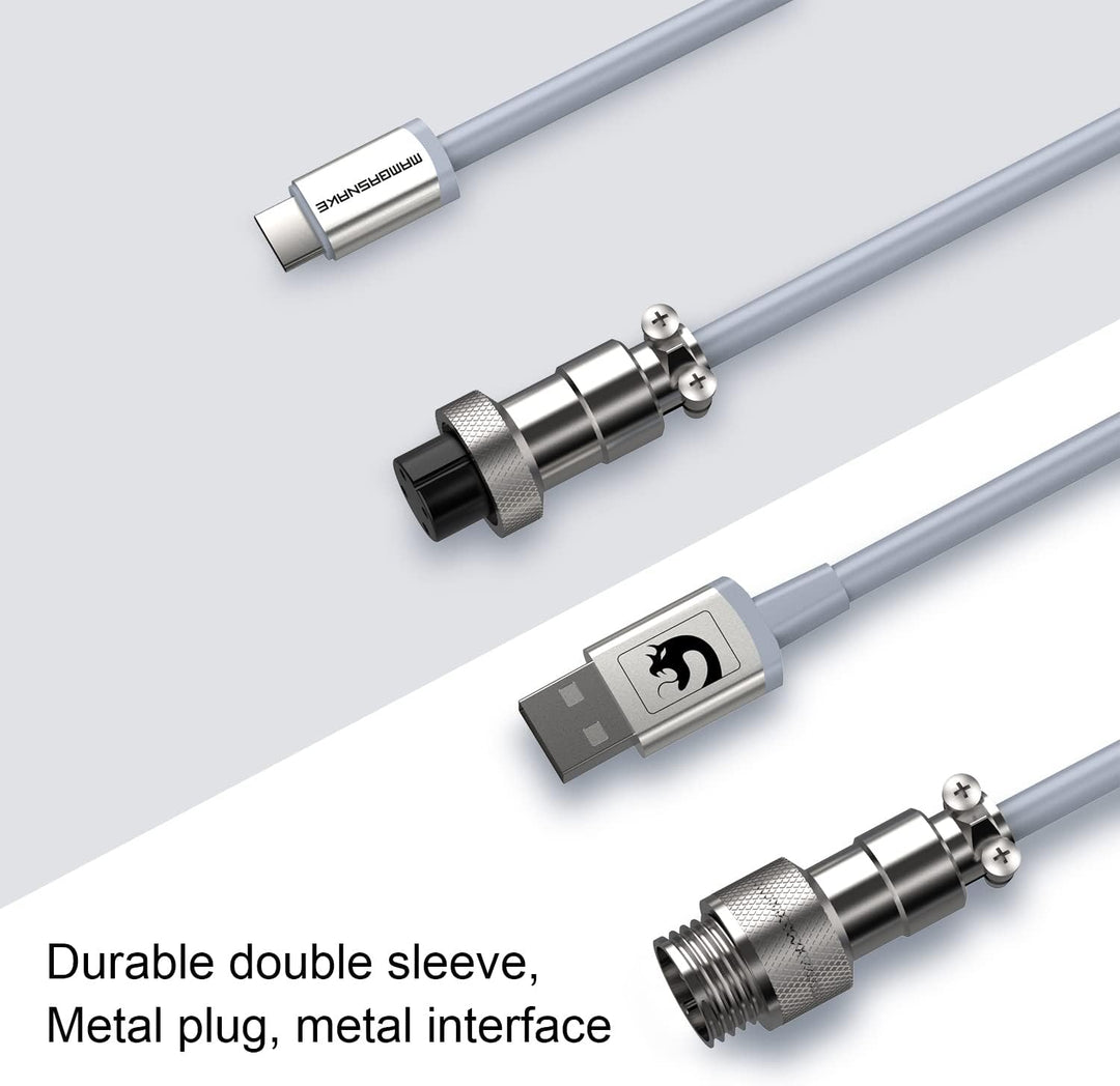 XINMENG X MAMBASNAKE C01 Spiral-Tastaturkabel, Typ-C auf USB-A HyperSpeed-Leitung mit 8KHz-Rücklaufr