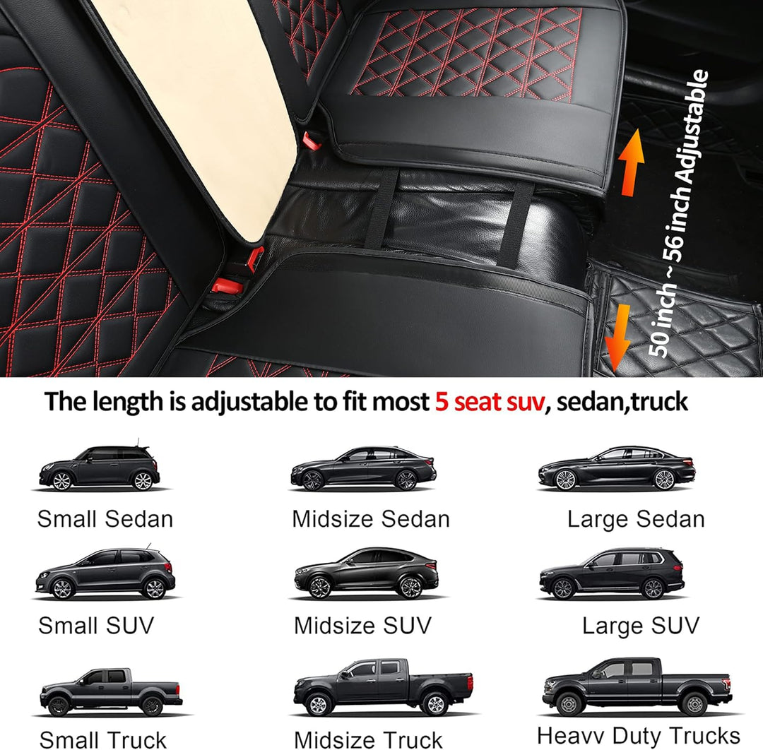 JDWBT Luxus Autositzbezüge Kunstleder Komplettset, Sitzbezüge Auto Universal, Auto sitzbezüge Kompat