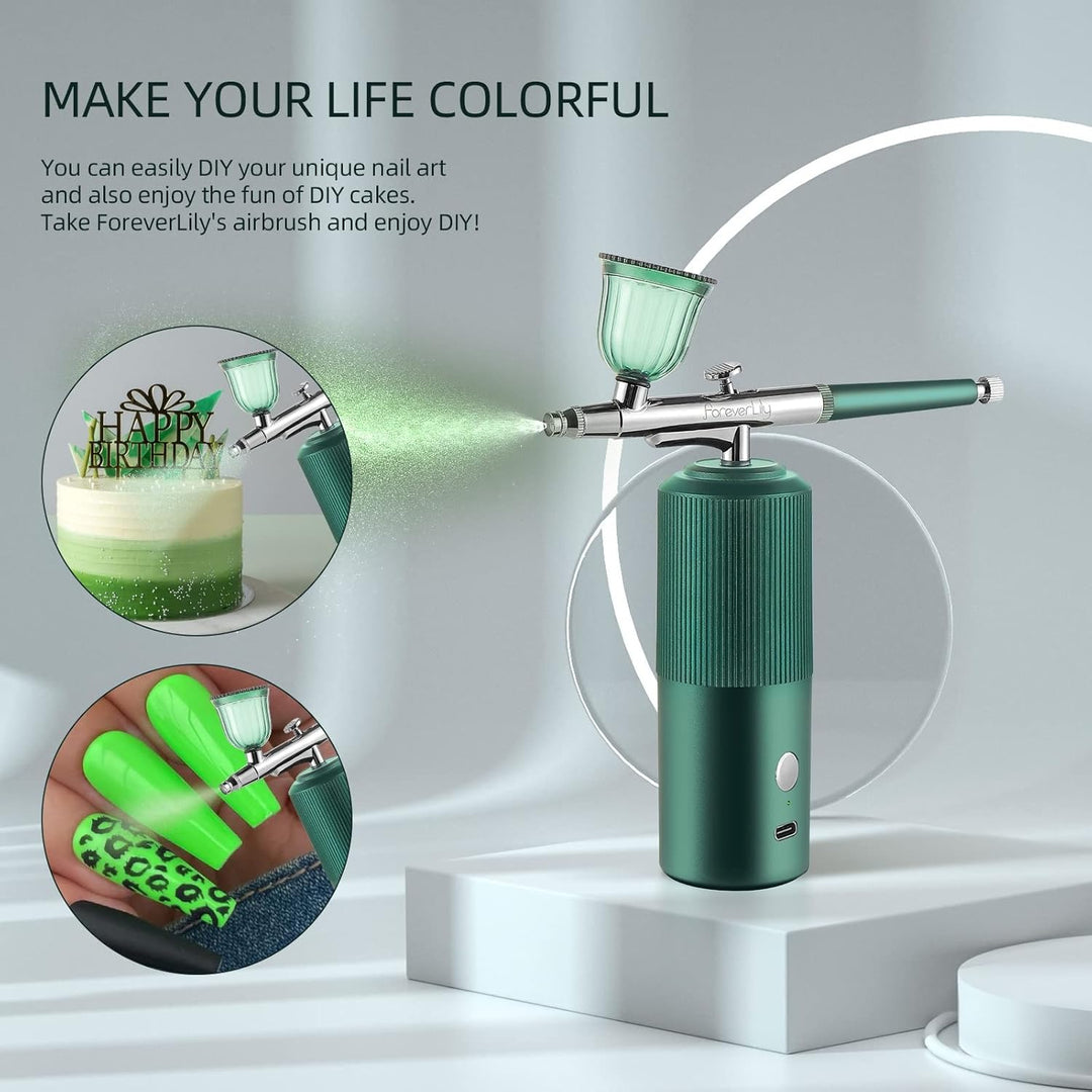 Kabelloses Airbrush Set Mit Kompressor, Airbrush-Kit mit Kompressor, Tragbare kabellose Airbrush Wie