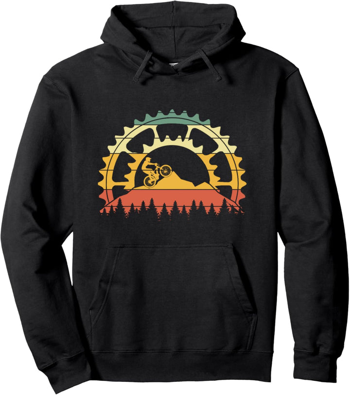 Vintage Mountainbiking Gear Retro Fahrrad Fahrer Geschenke Pullover Hoodie