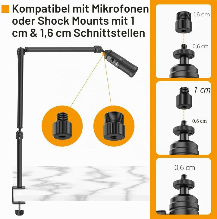 VIJIM LS08 Stativ mit Tischklemme und Arm