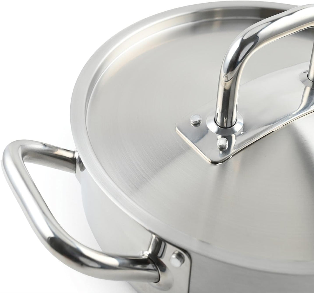 LAGUIOLE, Triplex-Suppentopf 28x17 cm Triplex-Edelstahl 304/Aluminium/430, Fassungsvermögen 10 l, ko