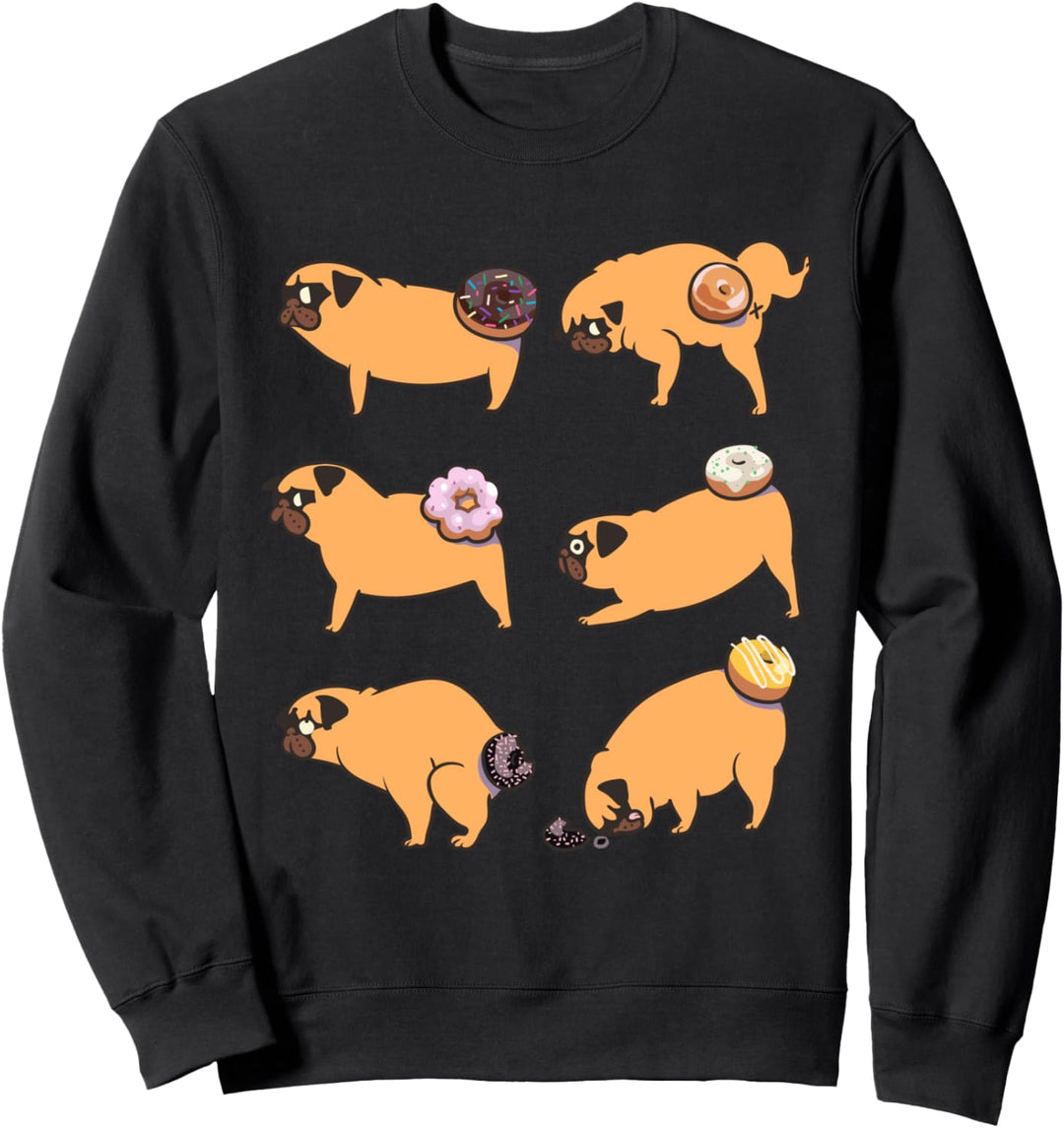 Pug Donuts Sweatshirt