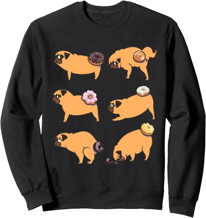 Pug Donuts Sweatshirt