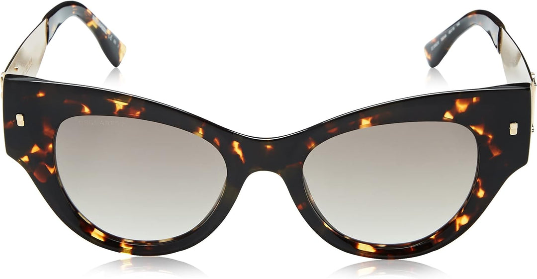 DSQUARED2 D2 0062/S Brille, Havana Black, 49 für Damen, Havana Black