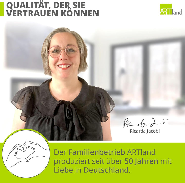 ARTland Leinwandbilder Wandbild Bild auf Leinwand 70x70 cm Wanddeko Frau Hut Stil Lippenstift Beauty