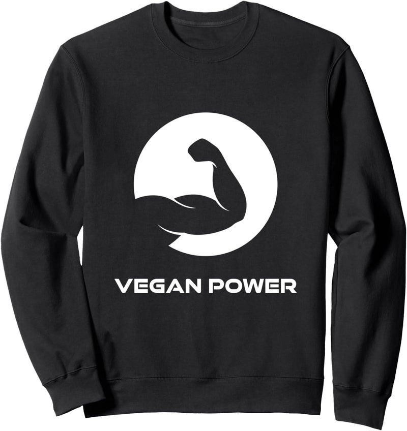 Vegan Power Veganer Vegetarier Muskeln Beast ON Fitness Gym Sweatshirt