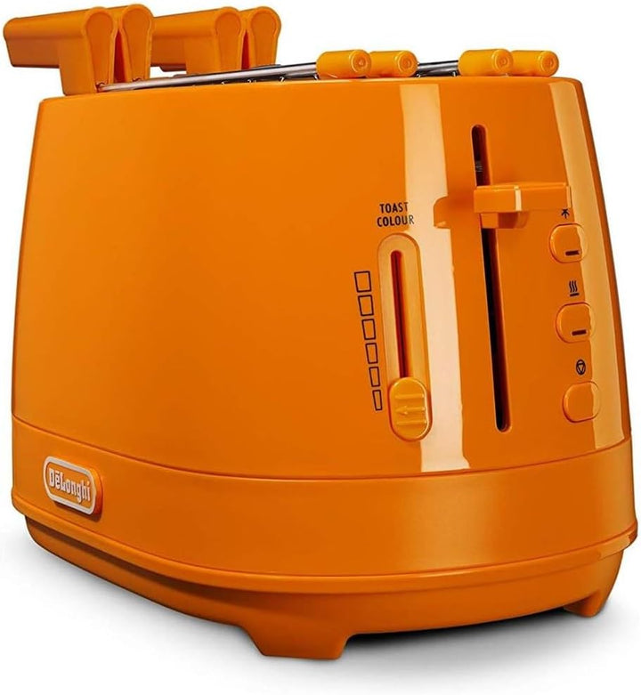 De Longhi CTLAP2203 Toaster mit Zange, 550 Watt. Arancio, Arancio