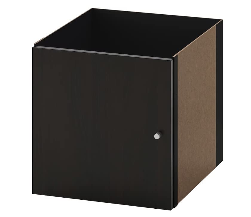 KALLAX Einsatz mit Tür für Ikea Regal schwarzbraun 33x33