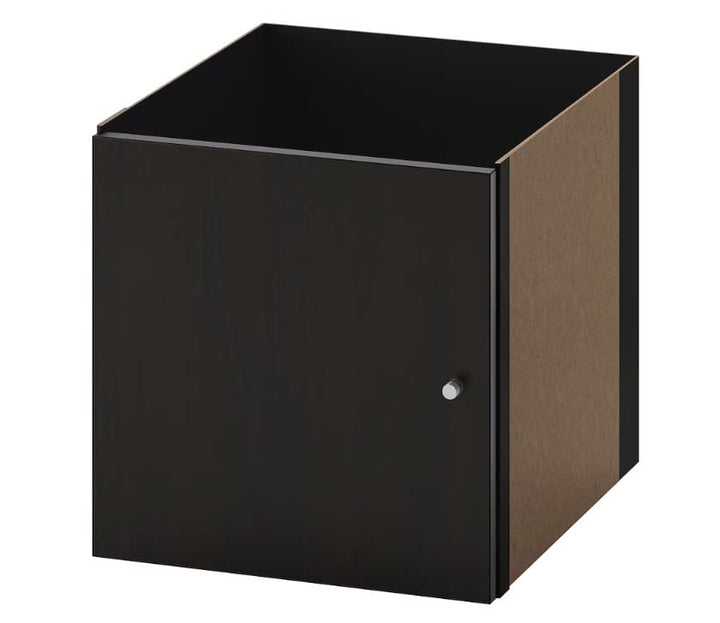 KALLAX Einsatz mit Tür für Ikea Regal schwarzbraun 33x33