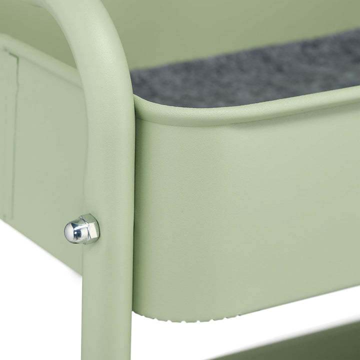 Relaxdays Rollwagen, 3 Etagen, Servierwagen, Küchenwagen Bad & Büro, Rollregal, 71,5x43,5x29,5 cm, B