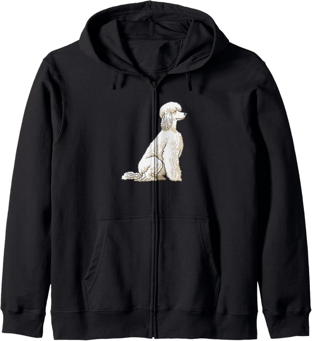 Flauschiger Pudel Kapuzenjacke