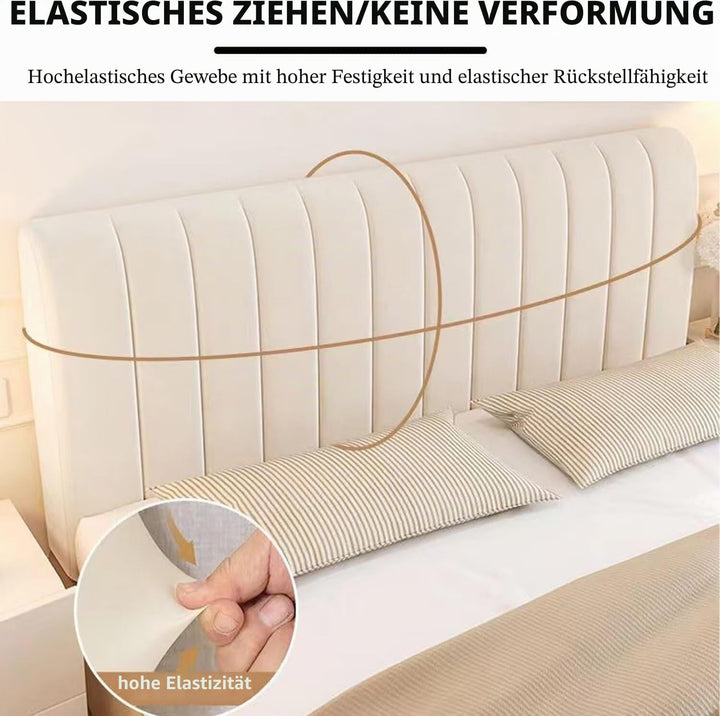 Bettkopfabdeckung Verdicken Gesteppt Kopfteilbezug Protektor Einfarbiges Design Bett Kopfteil Bezug