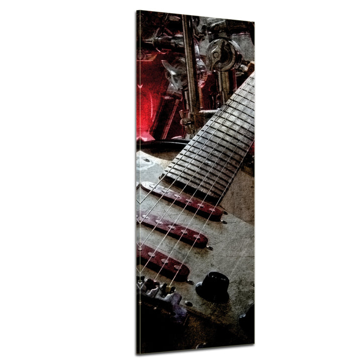 Bilderdepot24 Bild auf Leinwand | Musik in 30x90 cm als Panorama Wandbild | Wand-deko Dekoration Woh