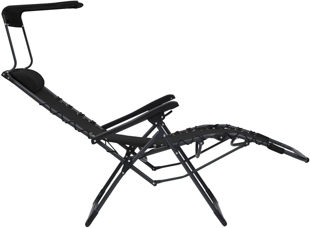 vidaXL 2X Liegestuhl Klappbar Gartenstuhl Sonnenliege Relaxliege Gartenliege Strandliege Campingstuh