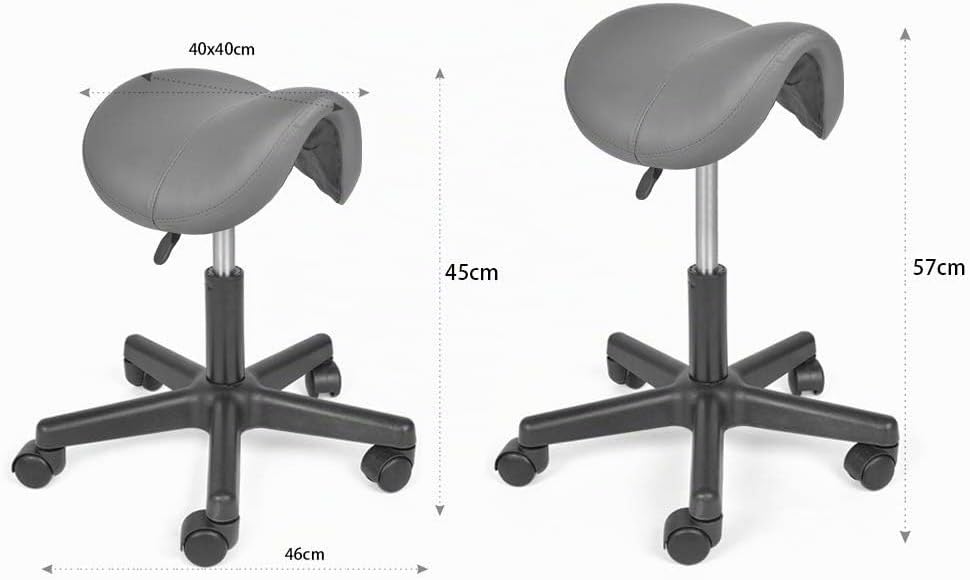 Mingone Sattelhocker Drehhocker Sattelstuhl Höhenverstellbar Bürohocker Ergonomisch Praxishocker mit