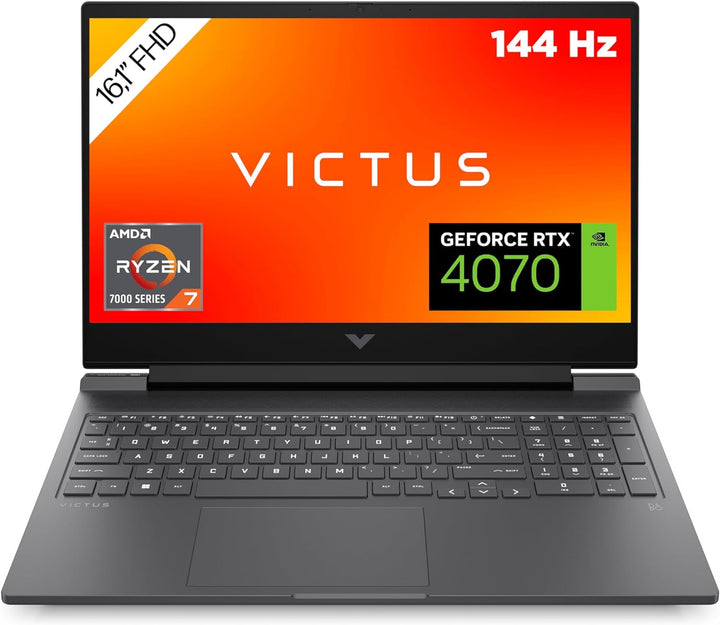 HP VICTUS Gaming Laptop, 16,1" FHD 144Hz Display, AMD Ryzen 7-7840HS, 16GB DDR5 RAM, 1TB SSD, NVIDIA