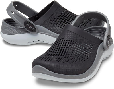 Crocs Unisex Kinder Literide 360 Clog T Holzschuh 29/30 EU Black Slate Grey, 29/30 EU Black Slate Gr