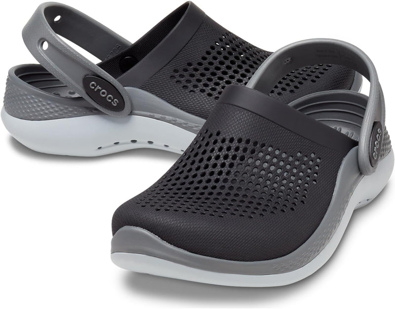 Crocs Unisex Kinder Literide 360 Clog T Holzschuh 29/30 EU Black Slate Grey, 29/30 EU Black Slate Gr