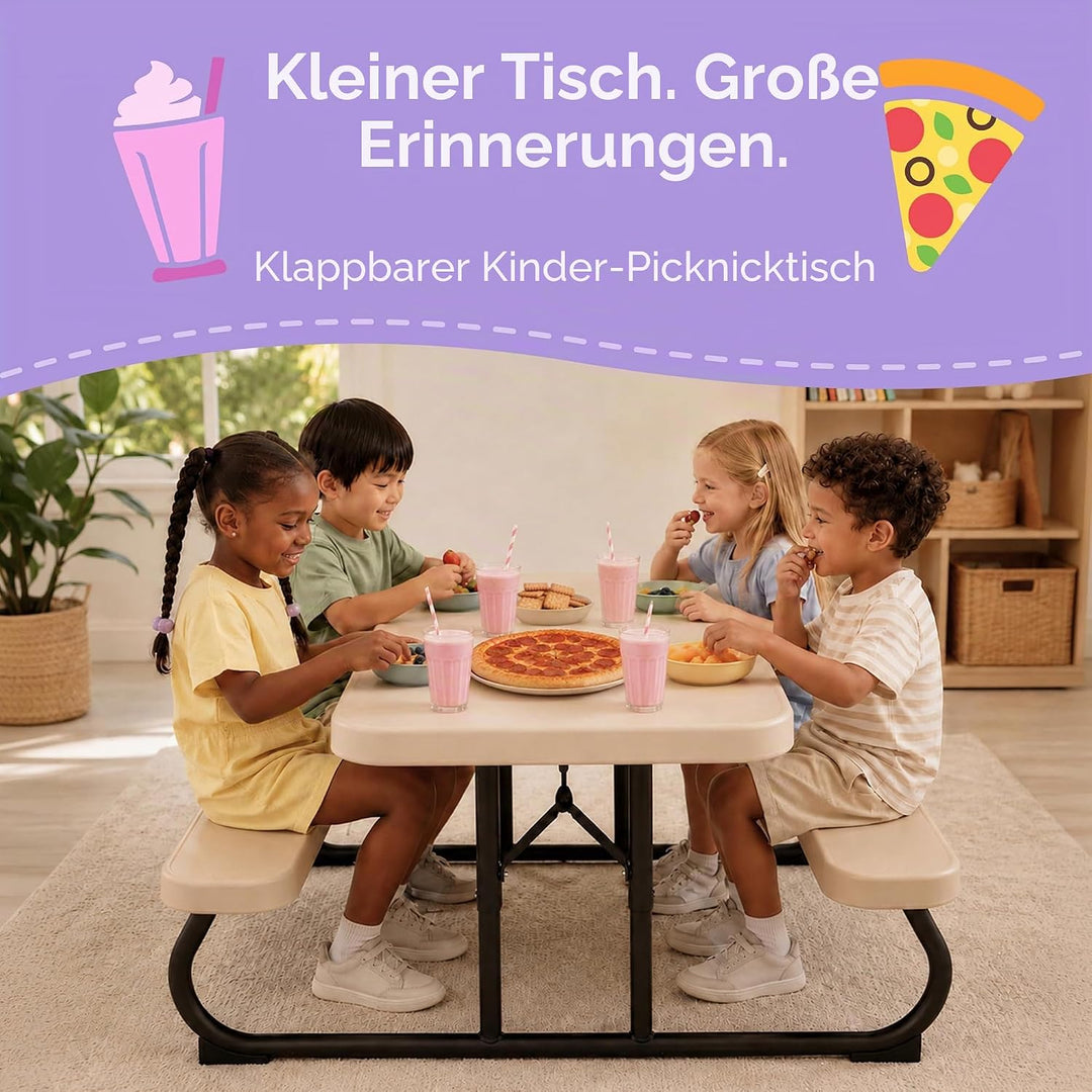 LIFETIME Picknicktisch, leichtgewichtig, zusammenklappbar Beige, Beige