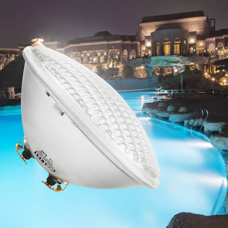 COOLWEST LED Poolbeleuchtung, 54W Weisses Unterwasser Poollicht IP68 Wasserdichte Teichbeleuchtung,