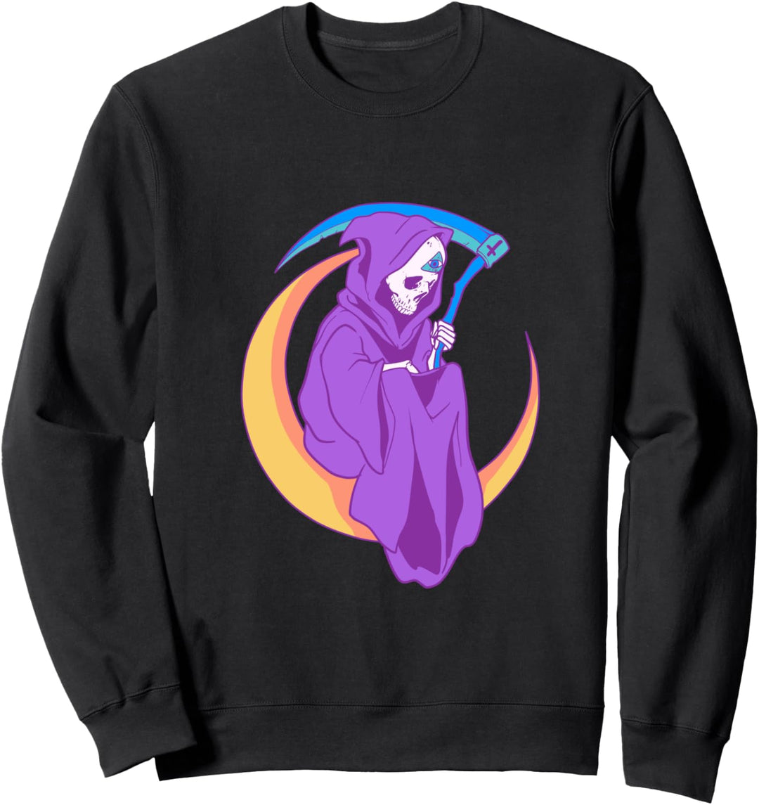 Pastell Goth Kawaii Sensenmann Geschenk Sweatshirt