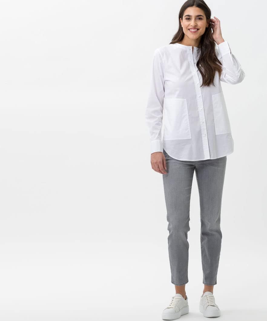 BRAX Damen Style Shakira S Verkürzte Light Denim Jeans 26W / 30L Used Light Grey, 26W / 30L Used Lig