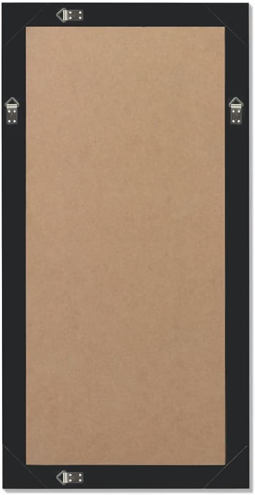 vidaXL Wandspiegel Garderobe Spiegel Badspiegel Antik Barock 100x50 cm Schwarz, Schwarz