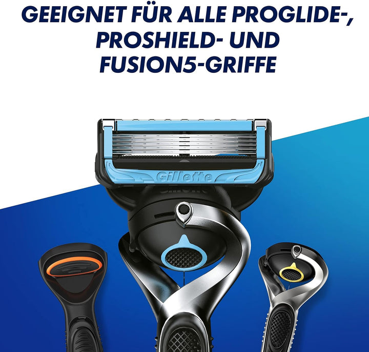 Gillette ProShield Chill Rasierklingen für Rasierer, 4 Ersatzklingen für Nassrasierer Herren mit 5-f