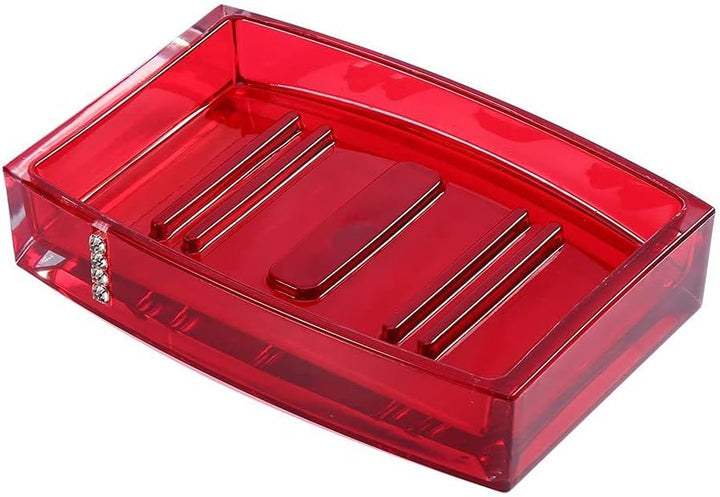 Yosoo 5-Stück Erstklassig Badezimmer Set (aus Hochwertige Acryl mit Diamanten) Bad Accessoire Set Lo