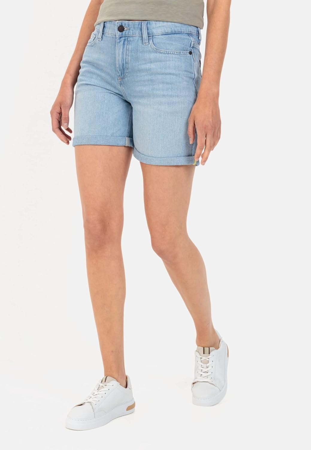 camel active Damen 5-Pocket Shorts Relaxed Fit 27 Hellblau, 27 Hellblau