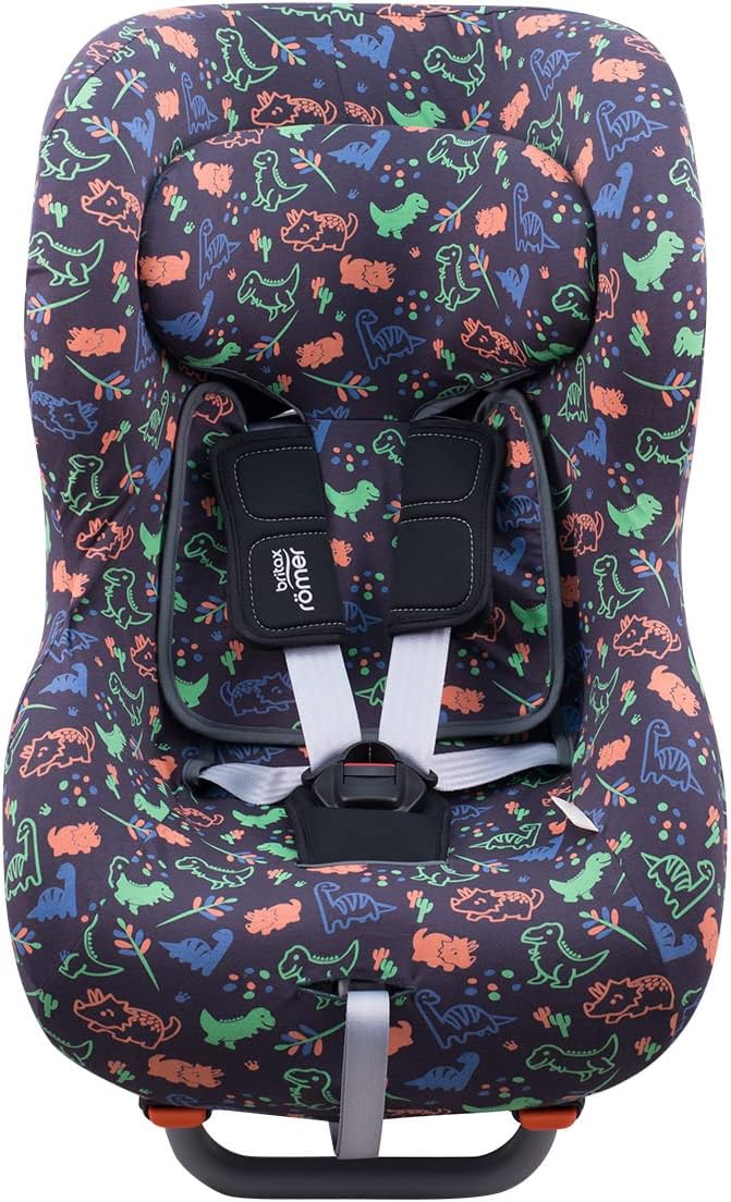 JYOKO Kids Bezug kompatibel mit Romer Britax Max Way Plus (Happy Dino), Happy Dino
