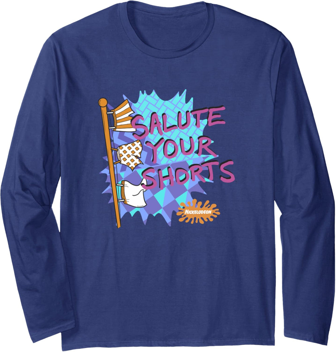 Salute Your Shorts Cartoon Poster Langarmshirt