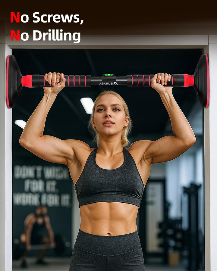 Abahub Klimmzugstange Türrahmen mit Sicherheitsverschluss Home Pull Up Bar ohne Bohren Türstange für